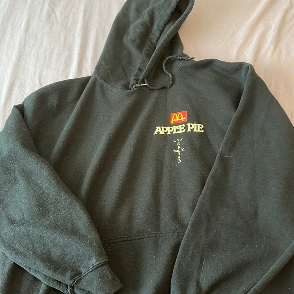 Cactus jack hoodie by Travis Scott black size medium gently used